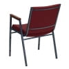 thumbnail image 3 of BizChair 4 Pack Heavy Duty Burgundy Patterned Fabric Stack Chair with Arms, 3 of 14