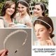 thumbnail image 5 of Bandas de perlas, aro de pelo nupcial, accesorios para el cabello de boda para mujeres y niñas, 5 of 5