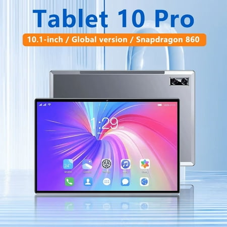 Tablet 10 Pro 10.1-inch HD Display 8GB+256GB Android 11 Unlocked Snapdragon 860
