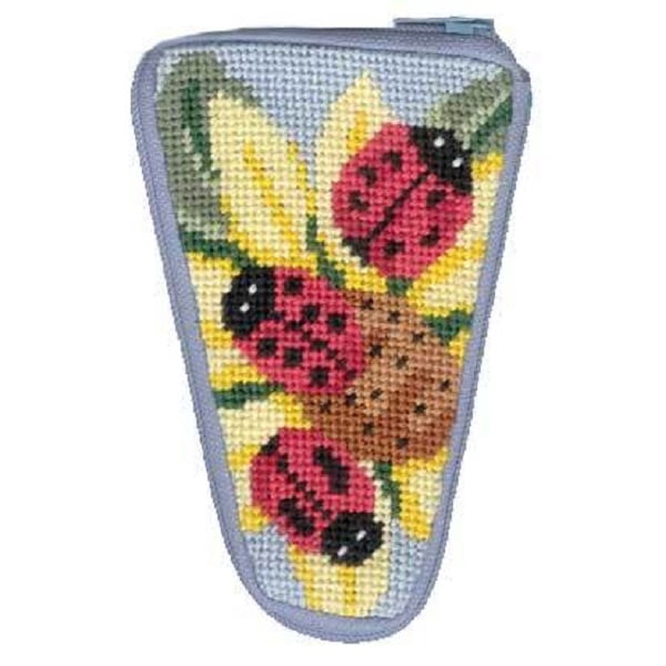 Stitch & Zip Scissor Case Needlepoint Kit SZ918 Ladybug