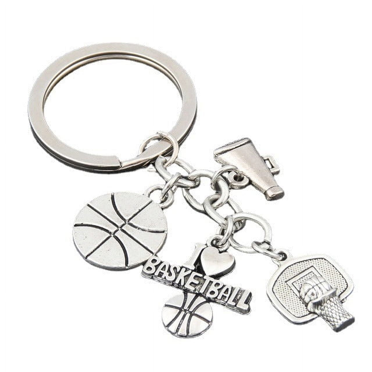 Alloy Cheerleader Keychain for Athletes, Fitness Enthusiasts, and Sport Lovers Durable 30mm Key Ring