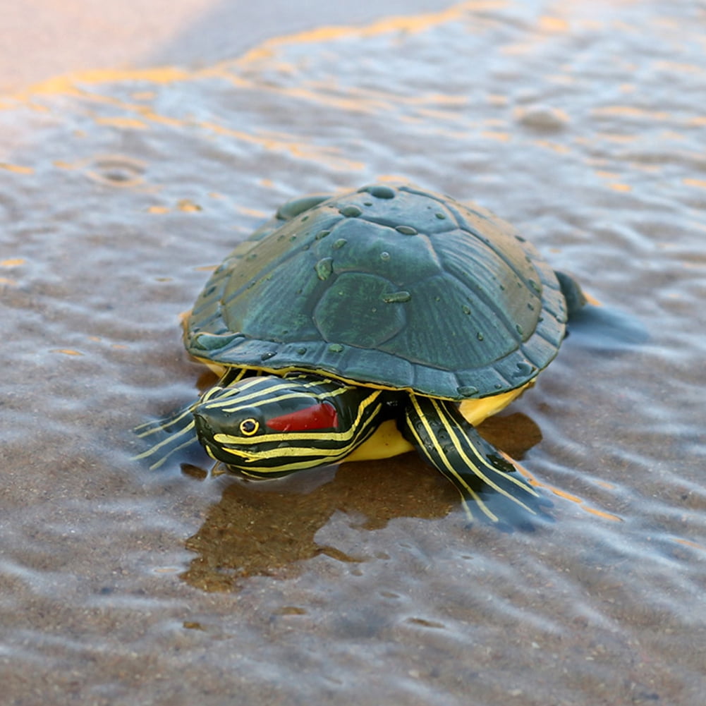 5.5inch Brazilian Red-Eared Slider Turtle Tortoise Animal Toy Action PVC Figure 