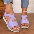 thumbnail image 4 of MKLEKYY Sandalias de Playa para Mujer, Sandalias Grandes de Verano para Mujer, Nuevas Sandalias Informales Con Tacón de Punta Plana y Boca de Pez para Mujer, 4 of 4