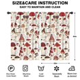 thumbnail image 2 of Blackout Kids Curtains,Red Mushroom Plant White Pattern Childrens Insulated Curtains Set Of 2,Bedroom Essentials,Toddler Room Decor 52"x84", 2 of 5
