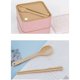 thumbnail image 4 of Fiambrera Bento Box de 1,4 L, 2 niveles, sin Bpa, con cubiertos reutilizables, fiambrera japonesa, microondas, congelador, lavavajillas, fiambrera Bento para niños y adultos (rosa), 4 of 5