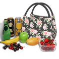 thumbnail image 6 of Vsdgher Rose Flowers Print Insulated Reusable Bags with Sturdy Zipper and Handles, Foldable Totes for Hot or Cold Food Bring or Delivery, 6 of 8