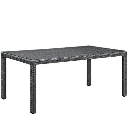 Gray Summon 70" Outdoor Patio Dining Table