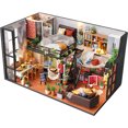 thumbnail image 1 of Casa de muñecas en miniatura con muebles, kit de casa de muñecas de bricolaje más sala creativa a escala 1:24 para la idea de regalo del día de San Valentín XianweiShao 1327533050012, 1 of 4