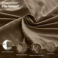 thumbnail image 3 of LDC Lux Decor Collection Bed Sheet Set Striped 4 Piece Ultra Soft Deep Pocket Microfiber Sheets Brown Queen, 3 of 10