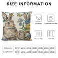 thumbnail image 5 of Easter Pillow Covers Spring Bunny Daffodil Throw Accent Pillows Case Decorative Farmhouse Rustic Throw Pillow Covers for Sofa Couch Home Holiday Decor Decoration, 5 of 5