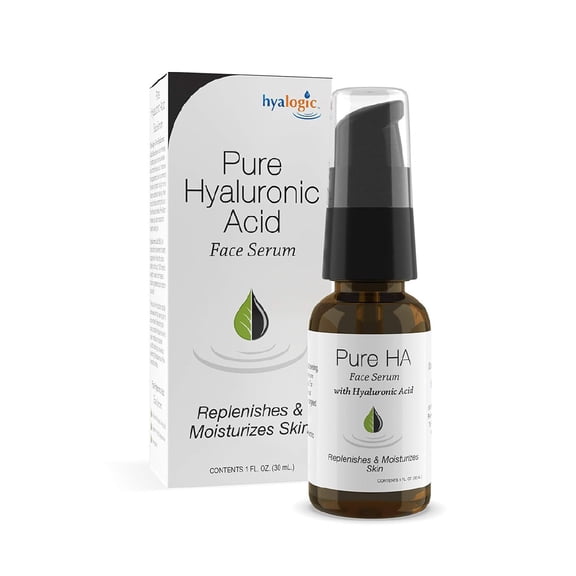 Hyalogic Pure Hyaluronic Acid Serum – Ultra Hydrating Face Serum for Skin Hydration – Fragrance-Free Skin Care Products, Facial Serum for Face Care – 1oz