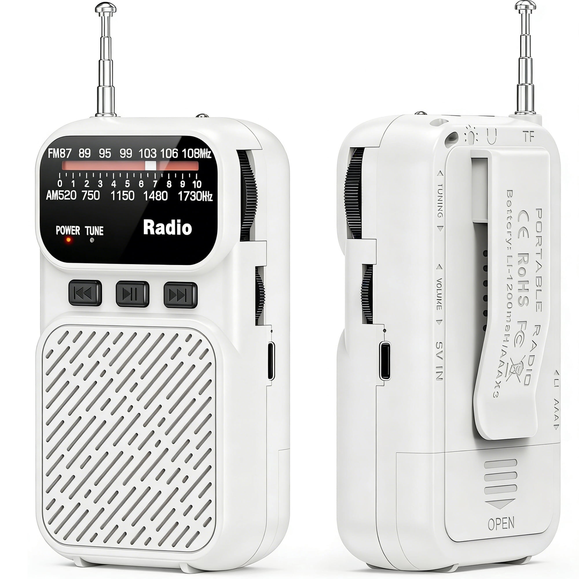Sony, Analog Tuning Portable FM/AM Radio, ICF-506, Big Sound