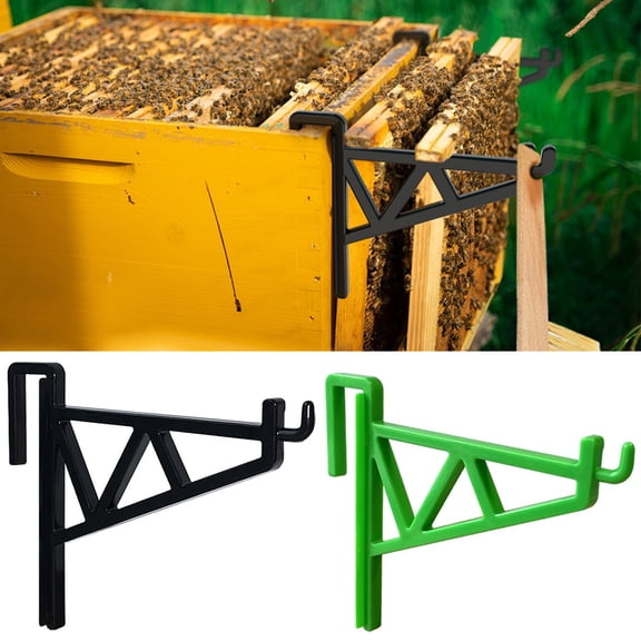 Dserhfy Beehive Frame Holder Heavy Duty Plastic Beekeeping Grip Frame Perch Bee Hive Stand Support Rack Bracket Beekeeping Equipment Apiarist Tools
