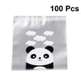 thumbnail image 2 of 100pcs Adorable Panda Pattern Candy Bags Transparent Packaging Bags Self Adhesive Gift Pouch for Bakery Cookie Candy Snacks Gift, 2 of 8