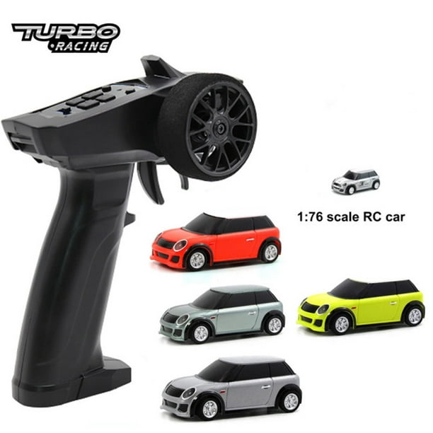New 1:76 Scale 2.4Ghz 3CH RTR Remote Control Mini RC Car Turbo Racing RTR