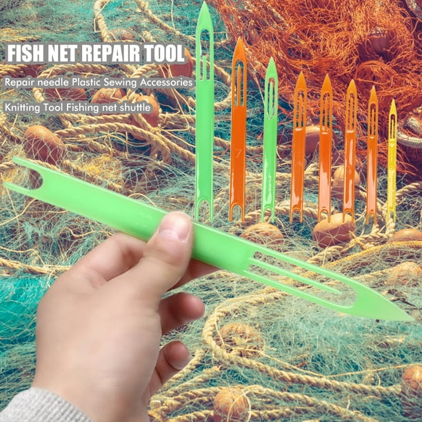 Aguja de red para sedal de pesca herramienta para tejer con aguja de red 8 Uds kit de aparejos de aguja para sedal de pesca herramienta para tejer con aguja de red aguja de ANGGREK Otros