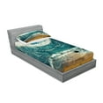 thumbnail image 2 of Ambesonne Saying Fitted Sheet & Pillow Sham Set, Valentines Day Theme, Twinxl, Multicolor, 2 of 2