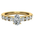 thumbnail image 5 of Engagement Rings For Women - Oval Cut 18K Gold 1.10 CT (G,I1) GIA Certificate, 5 of 7