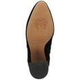 thumbnail image 4 of VINCE CAMUTO Womens Black Enverna Almond Toe Block Heel Zip-Up Leather Dress Booties 8 M, 4 of 4