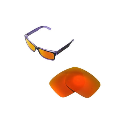 Walleva Fire Red Polarized Replacement Lenses for VonZipper Elmore Sunglasses