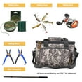 thumbnail image 3 of Bolsa de Pesca de Lona 600D, Bolso y Bandolera Con Compartimento Principal y Bolsas Latales de Malla, Para Llevar Aparejos de Pesca, 3 of 7