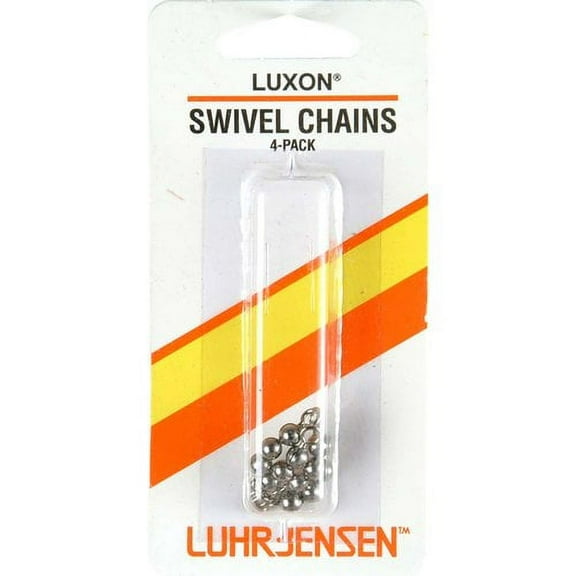 Luhr Jensen 3 Bead Chain / 4Pk Stainless Steel