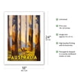 thumbnail image 2 of Australia - The Tallest Trees in the British Empire - Marysville Victoria - Vintage Travel Poster by Percy Trompf c.1930 - Bamboo Fine Art 290gsm Paper Print (Unframed) 18x24in, 2 of 4