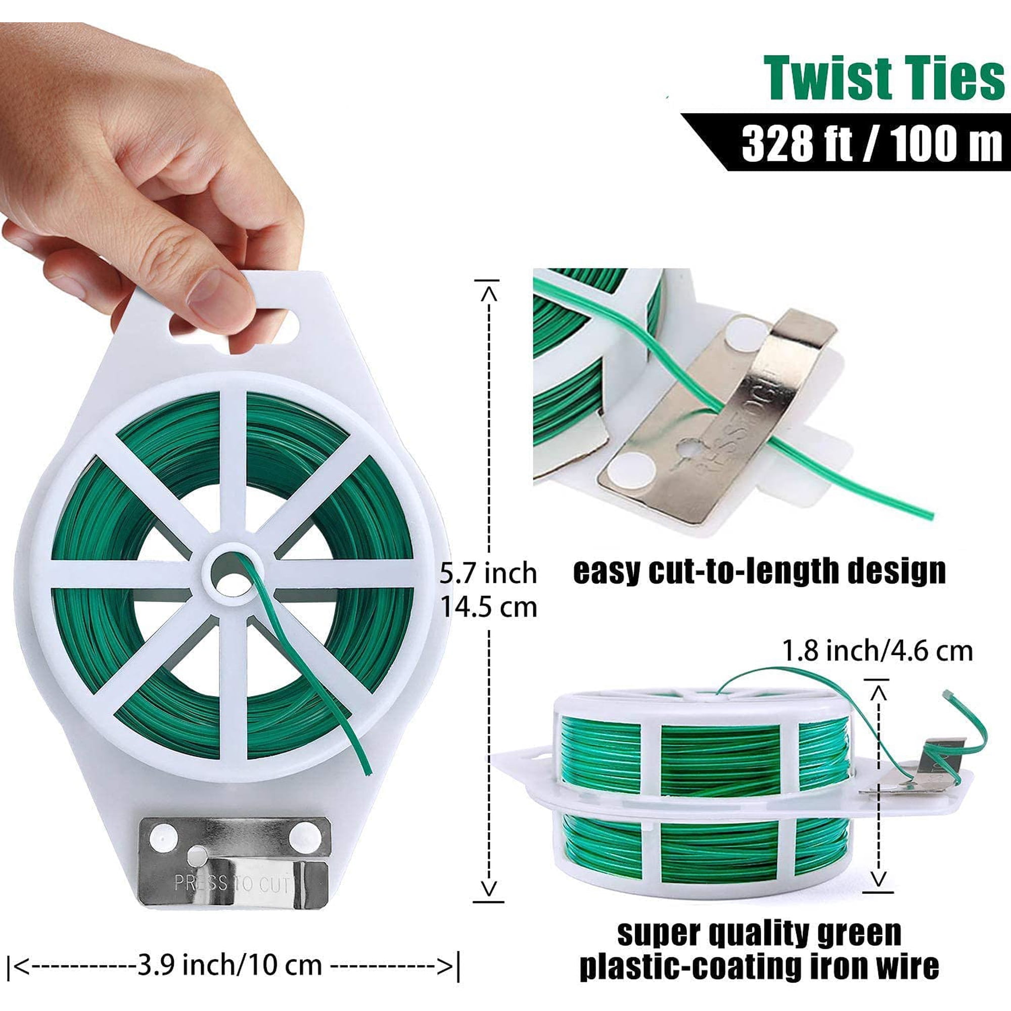 Fil De Jardin Enrobé De Plastique Robuste De 1,2 Mm - 100m