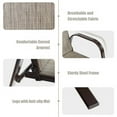 thumbnail image 6 of SUGIFT 2 Pieces Dining Chair Patio Outdoor Dining Chair with Armrest Gray, 6 of 6