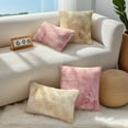 thumbnail image 6 of Unique Bargains Pack of 2 Tie-Dye Teddy Fleece Pillow Covers Pink 20" x 12", 6 of 7