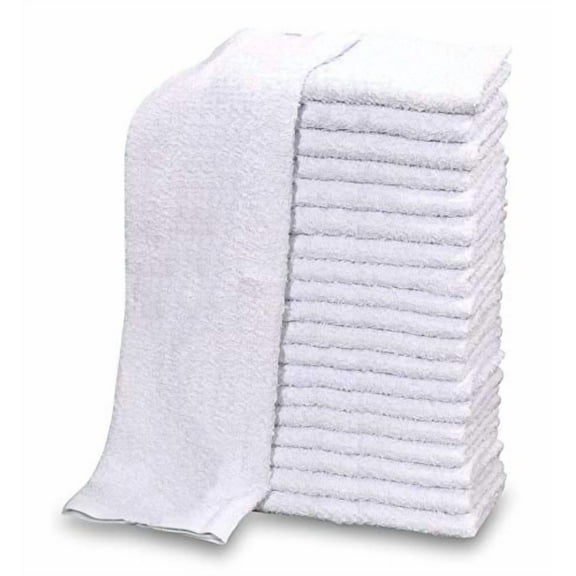 60 PC New Cotton Blend White Restaurant Bar Mops Kitchen Towels 28oz (5 Dozen ) (60, White)