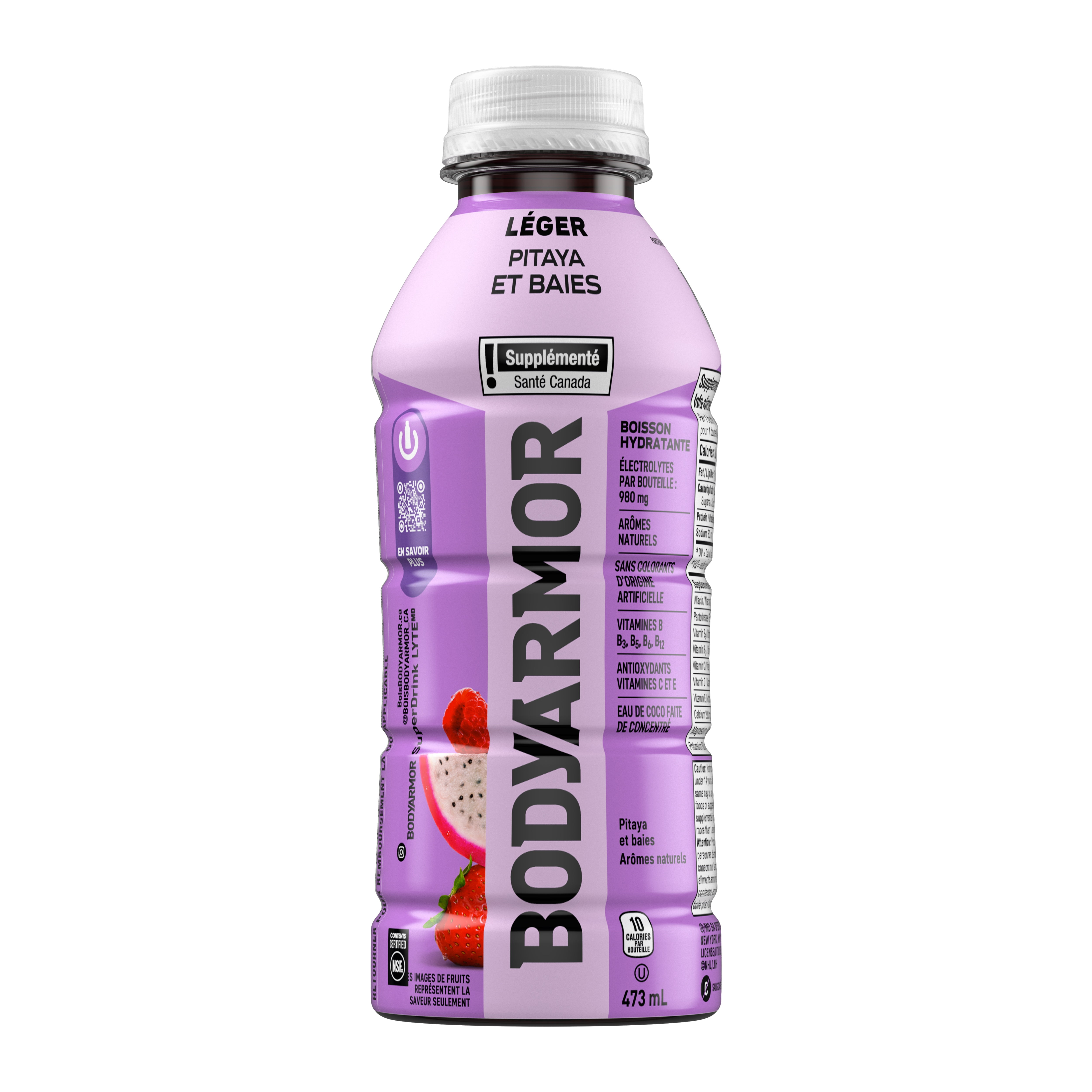 BodyArmor Lyte Dragonfruit Berry Bottle, 473 mL, BODYARMOR DRAGONFRUIT BERRY LYTE
