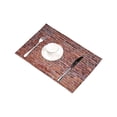 thumbnail image 3 of MKHERT Vintage Old Brown Brick Wall Placemats Table Mats for Dining Room Kitchen Table Decoration 12x18 inch,Set of 4, 3 of 4