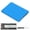 Blue, variant on NFTIGB NGFF M.2 to SATA3.0 SSD Enclosure 6Gbps Data Transfer Converter Box Lightweight Aluminum Alloy Shield Blue 2.5 inches / 6.35 cm