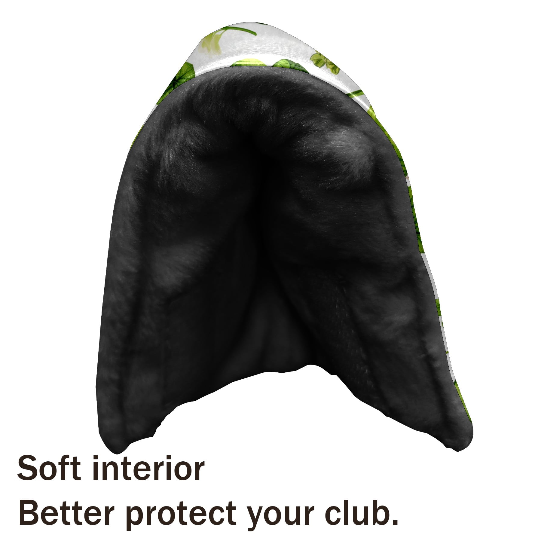 Golf Club Head Cover | Leather Golf Club Putte Headcover , Waterproof Golf Club Head Cover Set Driver Headcovers for Golf Clubs Men Women ST Patrick