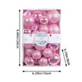 BLNVKOP Christmas Balls 26pcs Christmas Decorations 4/5/6cm Plastic