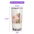 thumbnail image 5 of Happy Mother's Day Chesapeake Bay Retriever Love Dog Mom Heart Flower 20oz Stainless Steel Tumbler Insulated Cup with Lid Chessie Dog Lover - 12004, 5 of 5