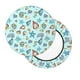 thumbnail image 2 of Balery Sea Shells 2 Fundas de asiento para taburete de bar redondo de tela de terciopelo ajustables que protegen de arañazos y manchas para sillas de 14 a 17 pulgadas.-12 inch, 2 of 7