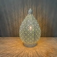 thumbnail image 4 of Table Lamp Desktop Light Moroccan Style Powered LED Lantern 14x14x25cm Oval, 4 of 8