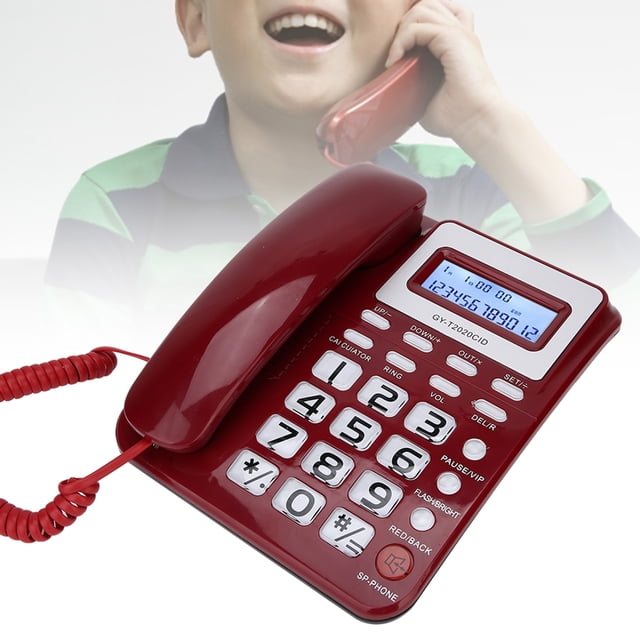 Teléfono, Modo Silencioso ABS Resistente A Los Oídos Textura Cómoda Botones Teléfonos Llamador Para El Hogar