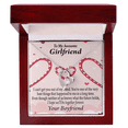 thumbnail image 1 of To My Girlfriend Girlfriend We'll Be Together Forever Forever Necklace w Message Card, 1 of 8