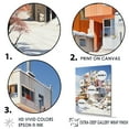 thumbnail image 3 of Designart "Winter'S Geometric Urban Design" Snow Floater Framed Canvas Wall Art, 3 of 5