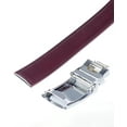 thumbnail image 4 of Men's Genuine Leather Ratchet Dress Belt with Automatic Buckle - DS7869 - Burgundy, S, 4 of 4