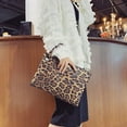 thumbnail image 3 of fastboy Durable Bags Simple Style Handbag For Parties And Everyday Woman Bags PU Purse Multicolored Large Capacity Space-saving Brown Leopard 1Set, 3 of 6