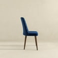 thumbnail image 5 of Ellen Mid-Century Modern Velvet Dining Chair in Navy Blue (Set of 2), 5 of 8