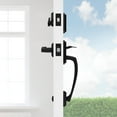 thumbnail image 4 of Weiser Matte Black Front Door Lock and Handle Set, Prescott Deadbolt Lock and Handleset with Reversible Sedona Interior Door Handle, Front Door Handles with Lock/Front Door Lock, Home Décor, 4 of 5