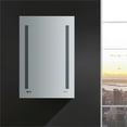 thumbnail image 5 of Fresca Tiempo 24" Wide x 36" Tall Bathroom Medicine Cabinet w/ LED Lighting & Defogger, 5 of 14