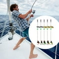 thumbnail image 3 of Spinner Bait Bass Fishing Lures Spinnerbaits Spoon Feather Treble Lures, 3 of 6