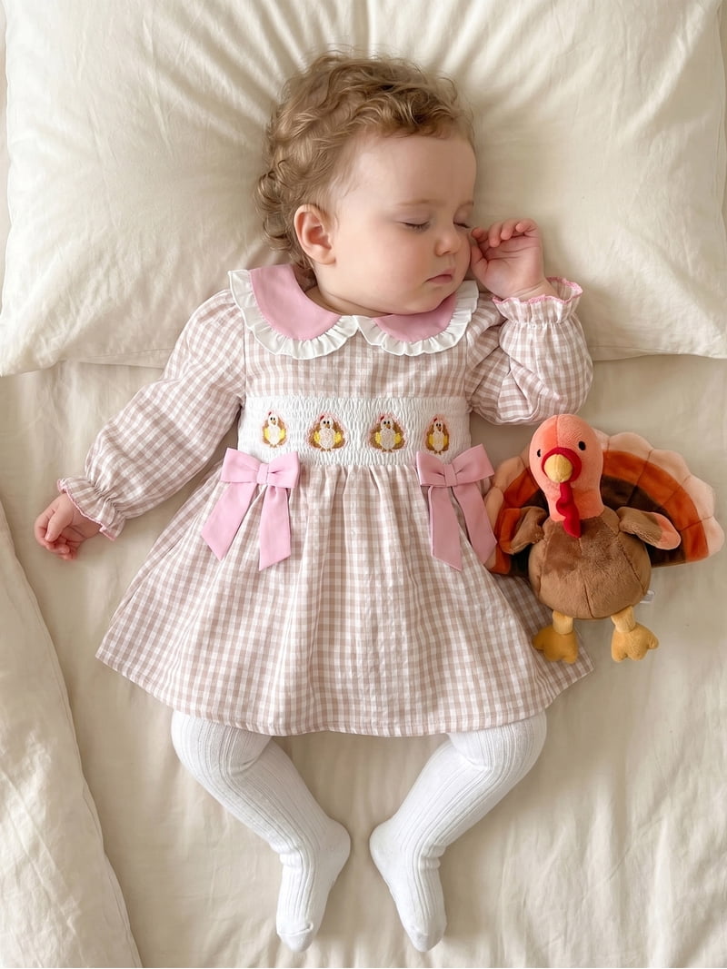 thanksgiving dress infant AGAPENG My First Baby Girl Outfit Turkey Romper Ruffle Long Sleeve Jumpsuit Thanksgiving Outfit Baby Girl 0-3 Months 3Pcs: Clothing, Shoes & Jewelry Stitchy Fish Thanksgiving Outfit Baby Girl Set