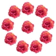 thumbnail image 2 of 50 piezas de seda artificial rosa cabeza de flor de bricoje decoración del banquete de boda roja Sunnimix Cabezas de flor artificial, 2 of 8